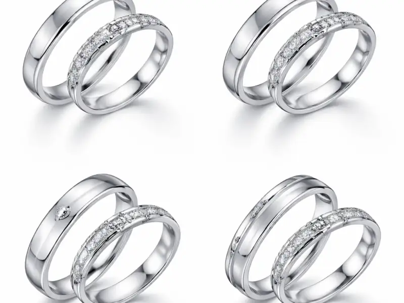 Cele mai bune verighete din aur alb sub 2000 lei